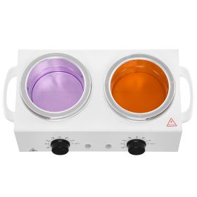 Double Wax Warmer, 1200ML Professional Dual Wax Warmer for Hair Removal