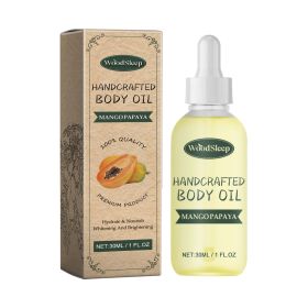 WoodSleep Mango Papaya Handcrafted Oil, Muscle Blain Clean Moisturize Skin Shine Bright Essence