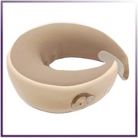 Neck Massage Pillow. Ergonomic U-shaped Design. Deep-Action Comfort.