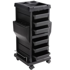 Ultimate Salon Trolley Cart, Lockable Beauty Salon Cart for Stylist with 6 Removable Drawers & Tool Holder
